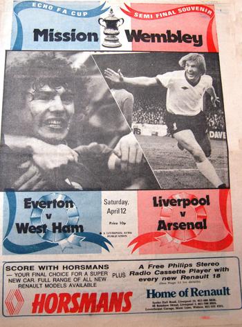 Cover of FA Cup semi-final souvenir
