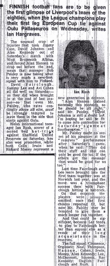 Reserve players get their chance