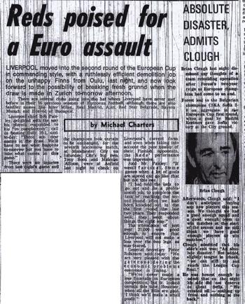 Liverpool Echo - aftermath of match