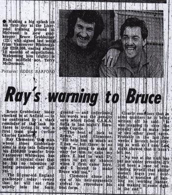 Ray's warning to Bruce - March 1981