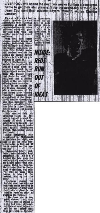 Liverpool Echo - aftermath of match