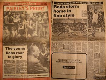 Liverpool Echo's League title souvenir