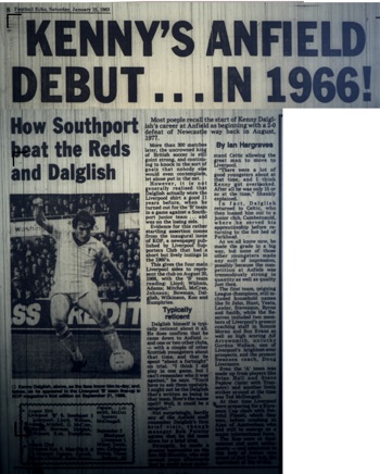 Kenny's Anfield debut in 1966 - 15 January 1983