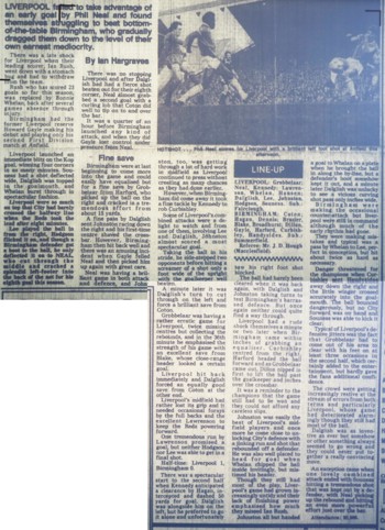 Gayle returns to Anfield - 22 January 1983