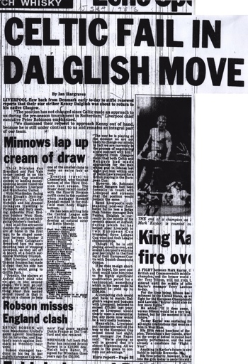 Dalglish linked to Celtic