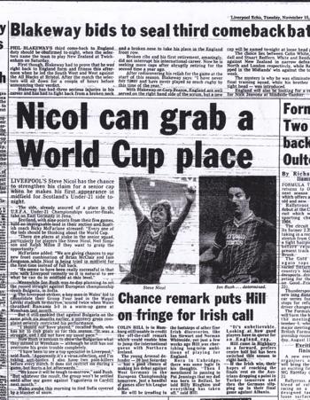 Nicol can grab a World Cup place