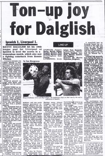 Ton-up joy for Dalglish