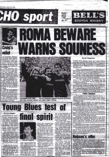 Liverpool Echo - aftermath of match