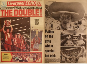 The double - Liverpool Echo souvenir 13 May 1986