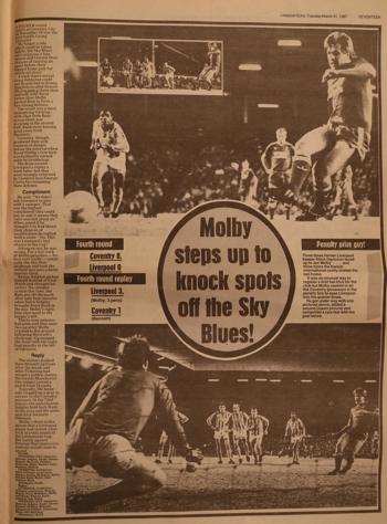 Mølby's unique hat-trick! - 19 November 1986