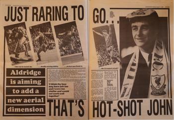 John Aldridge just raring to go