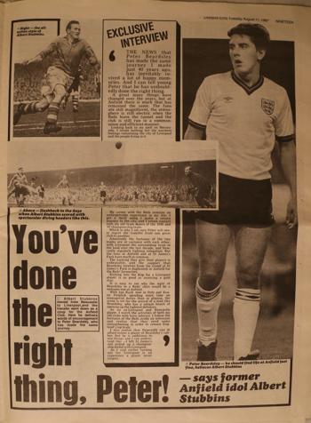 You've done the right thing, Peter, by Albert Stubbins - 11 August 1987