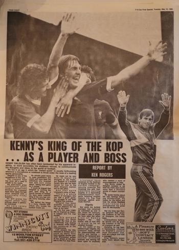 Kenny's king of the Kop!