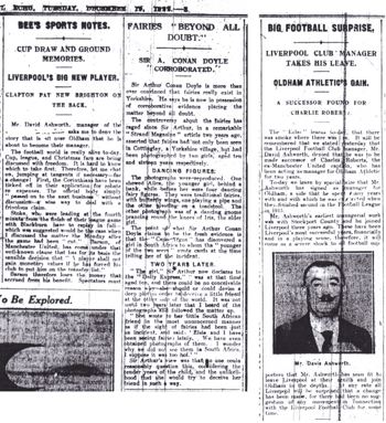 Ashworth not going anywhere or is he? 19-20 December 1922