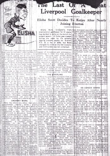 The last line of a great Liverpool goalkeeper - from 29 April 1934 