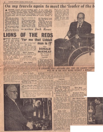 Donald MacKinlay interviewed in the Evening Express on 19 February 1955