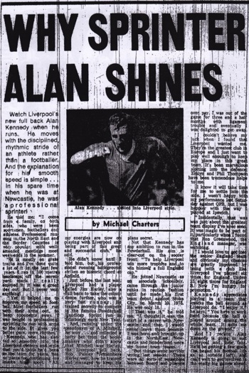 Why sprinter Alan Kennedy shines - from the Echo in 1978