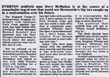 McMahon in a tug-of-war with Everton