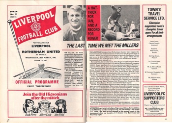 From match programme