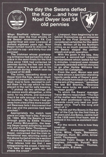 From match programme