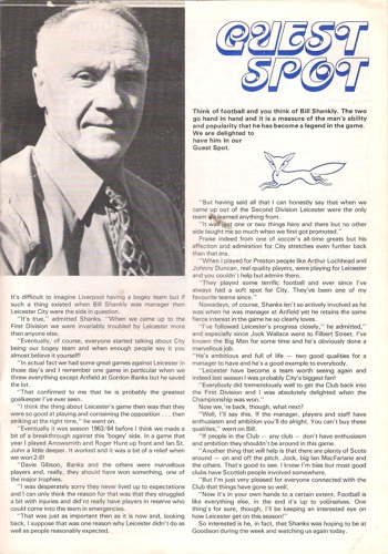 Shankly on finally lifting the Leicester bogey