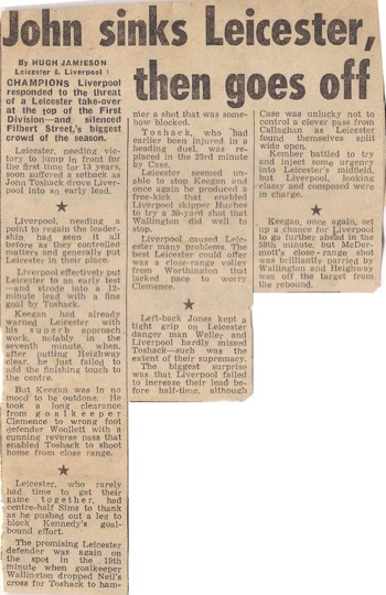 John sinks Leicester