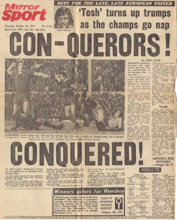 Daily Mirror backpage