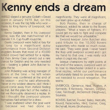 From match programme