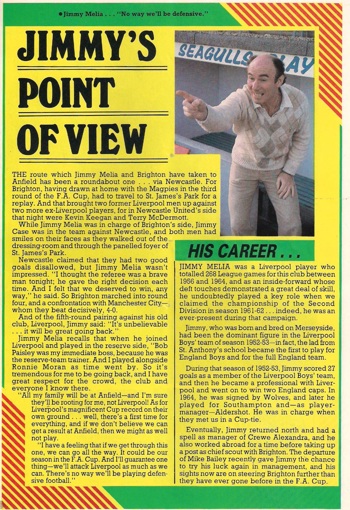Melia reigns at Brighton - from 1982