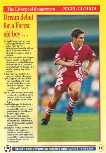 Dream debut for a Forest old boy - LFC match programme 1993