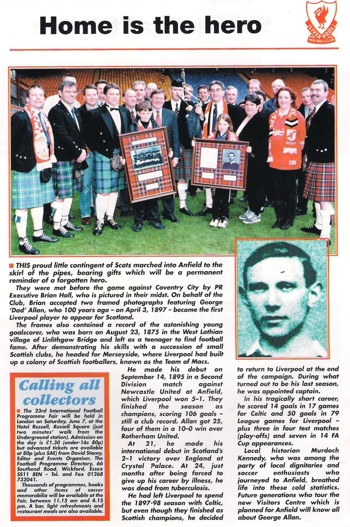 Home is the hero - Liverpool's first Scottish international