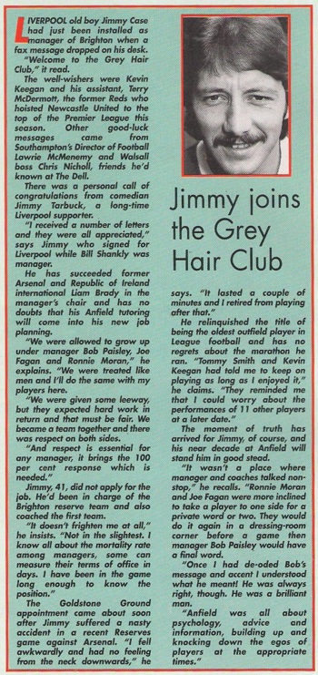 Jimmy joins the Grey hair club - 1995