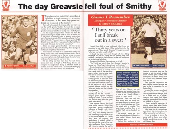 The day Greavsie fell foul of Smithy