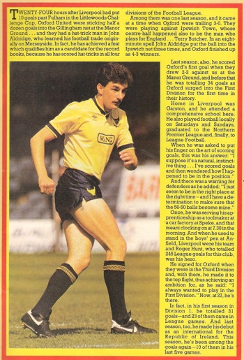 Oxford hot-shot John Aldridge