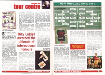 Stephen Done's column in Liverpool's match programme on Europe vs. Rest of the World in 1955