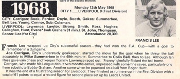 Match programme feature