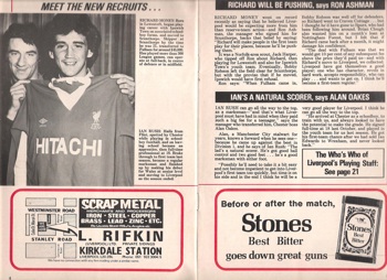Meet the new recruits - Anfield Review in 1980