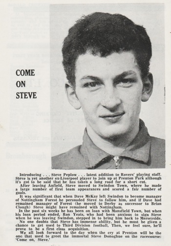 Introducing Peplow - match programme