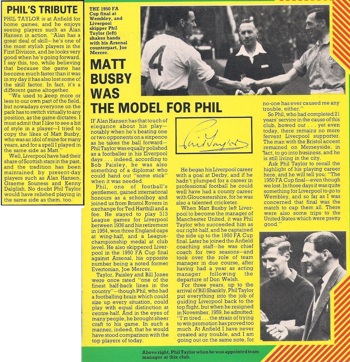 Matt Busby was model for Phil