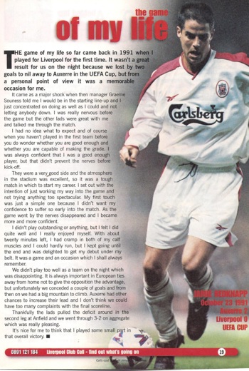 The game of my life - Jamie Redknapp