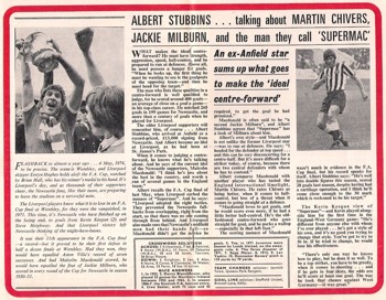 Albert Stubbins on the game plan that clinched victory