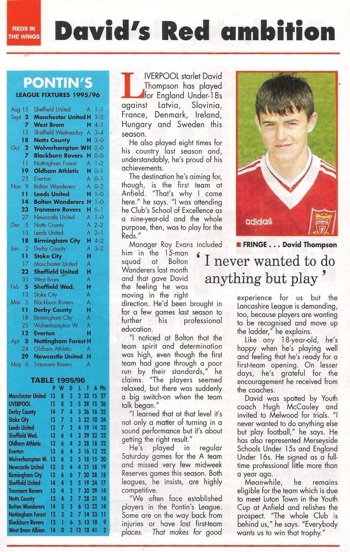 Reds in the wings - David's Red Ambition