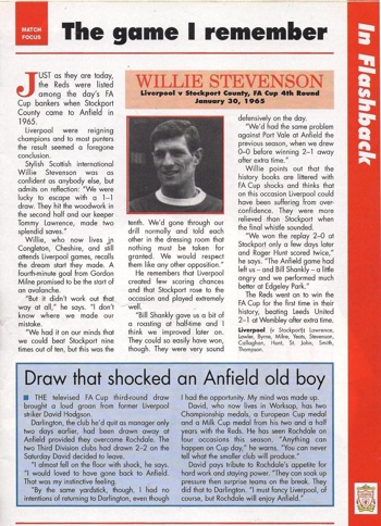 The game I remember - 30 January 1965