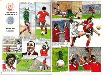 Cartoon in Fan club magazine