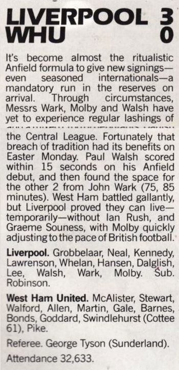 Fan club magazine report