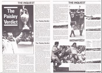 Paisley's verdict of the 1986/87 season - Liverpool fan club magazine