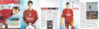 LFC Official Matchday Magazine interview with Igor Biscan