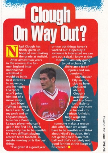 Clough on his way out 