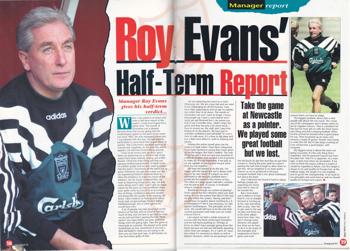 Roy Evans' half-term report