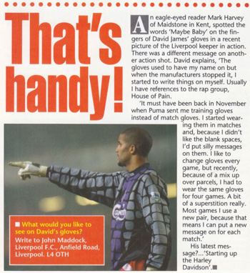 A keeper with a message - LFC Magazine 1994/95